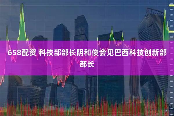658配资 科技部部长阴和俊会见巴西科技创新部部长