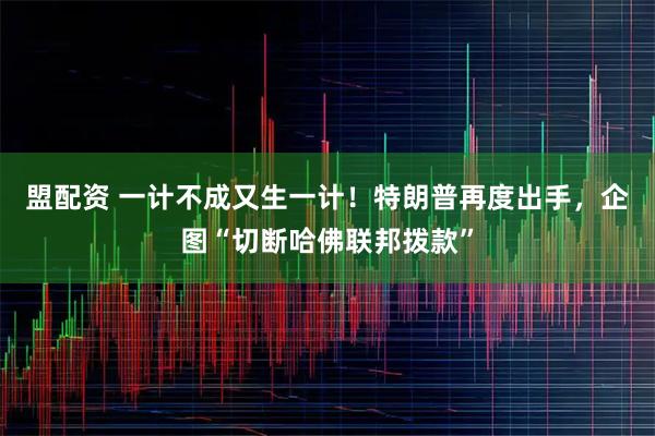 盟配资 一计不成又生一计！特朗普再度出手，企图“切断哈佛联邦拨款”