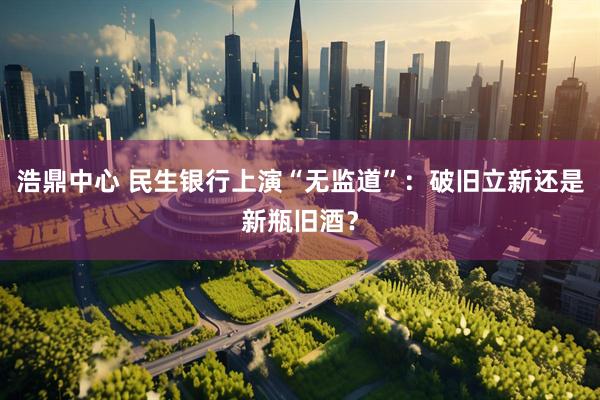 浩鼎中心 民生银行上演“无监道”：破旧立新还是新瓶旧酒？